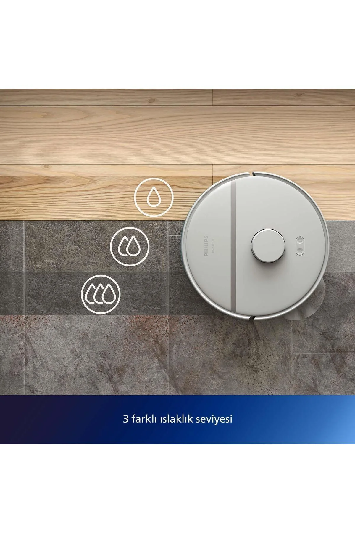 Xu3000/02 Beyaz Robot Süpürge