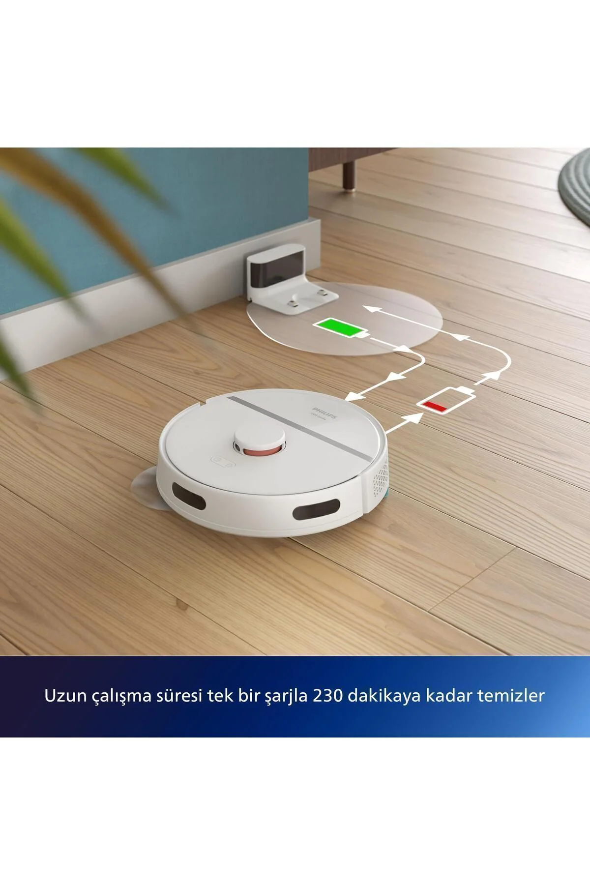 Xu3000/02 Beyaz Robot Süpürge