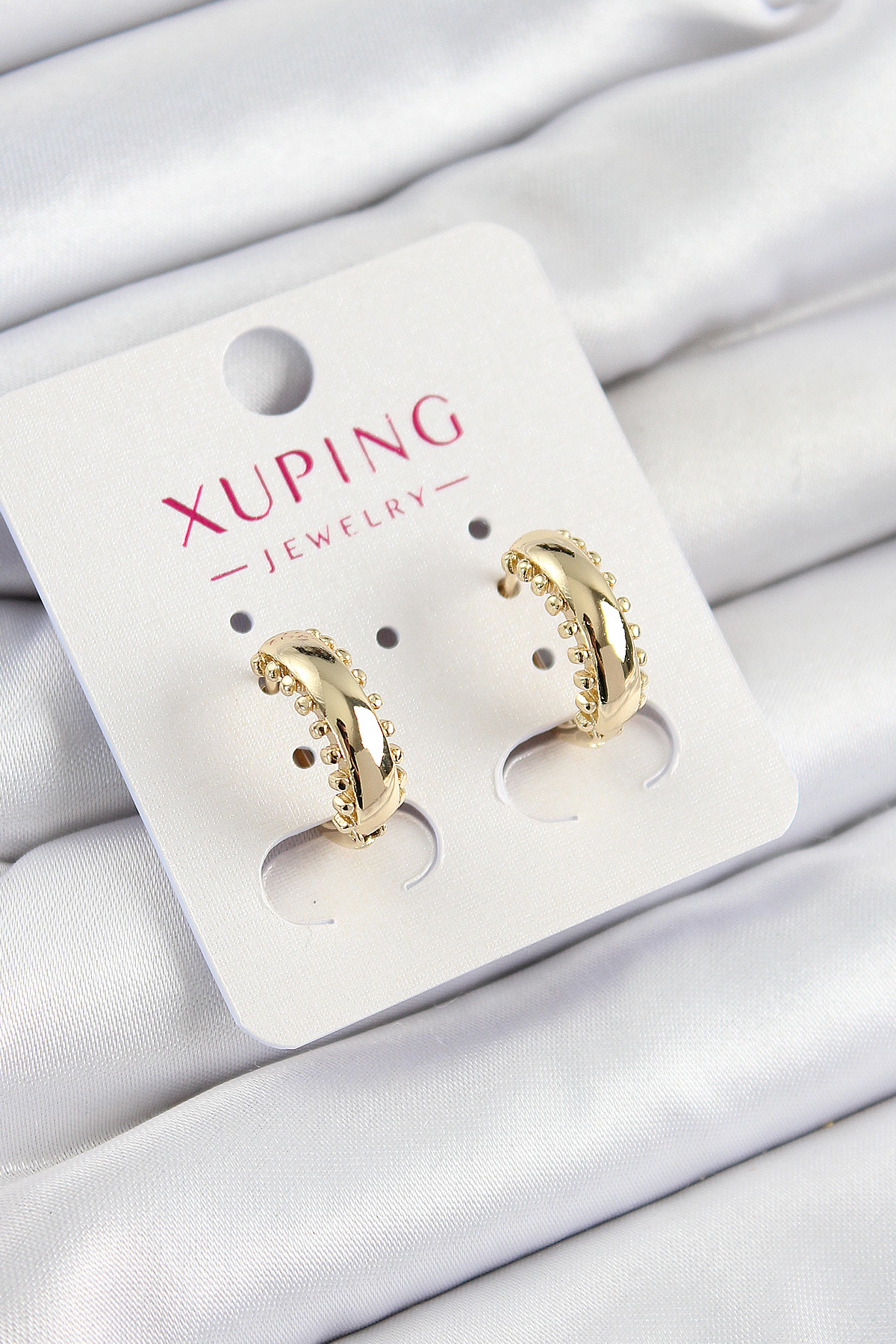 Xuping Çit Halka Model Gold Renk Kadın Küpe - TJ-BKP10841