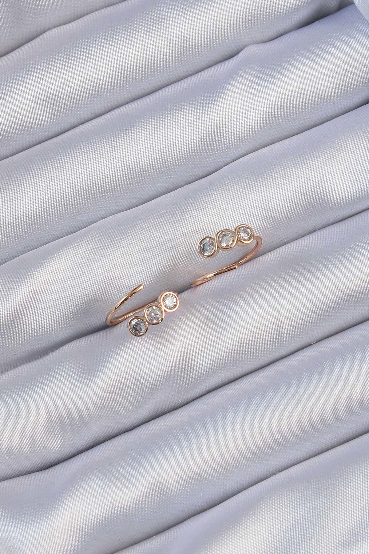 Stillove Xuping Rose Renk Zirkon Taşlı Su Yolu Küpe Sl8672