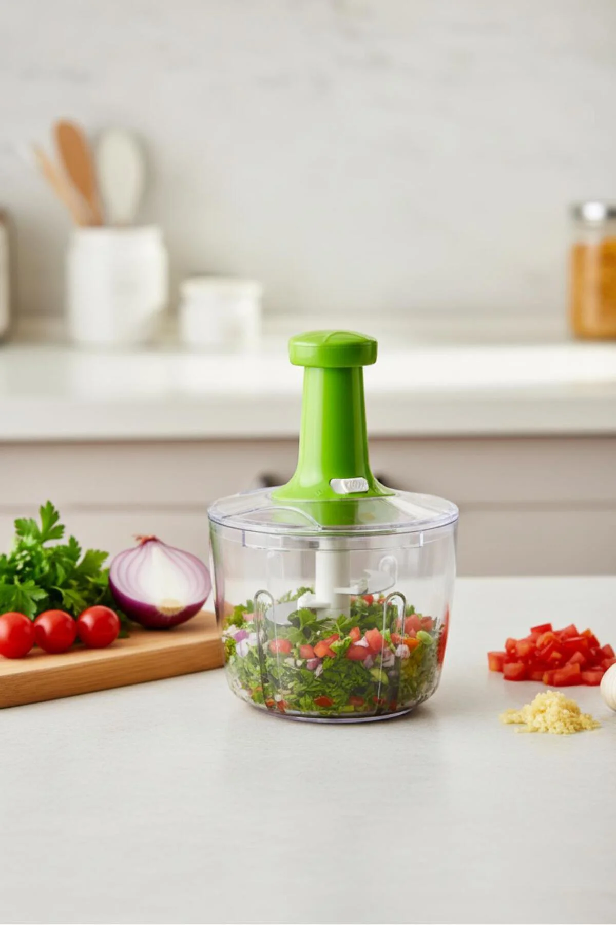 XXL Basmali El Rondosu Sebze Meyve Doğrayıcı 2,5 Lt 2 Parça