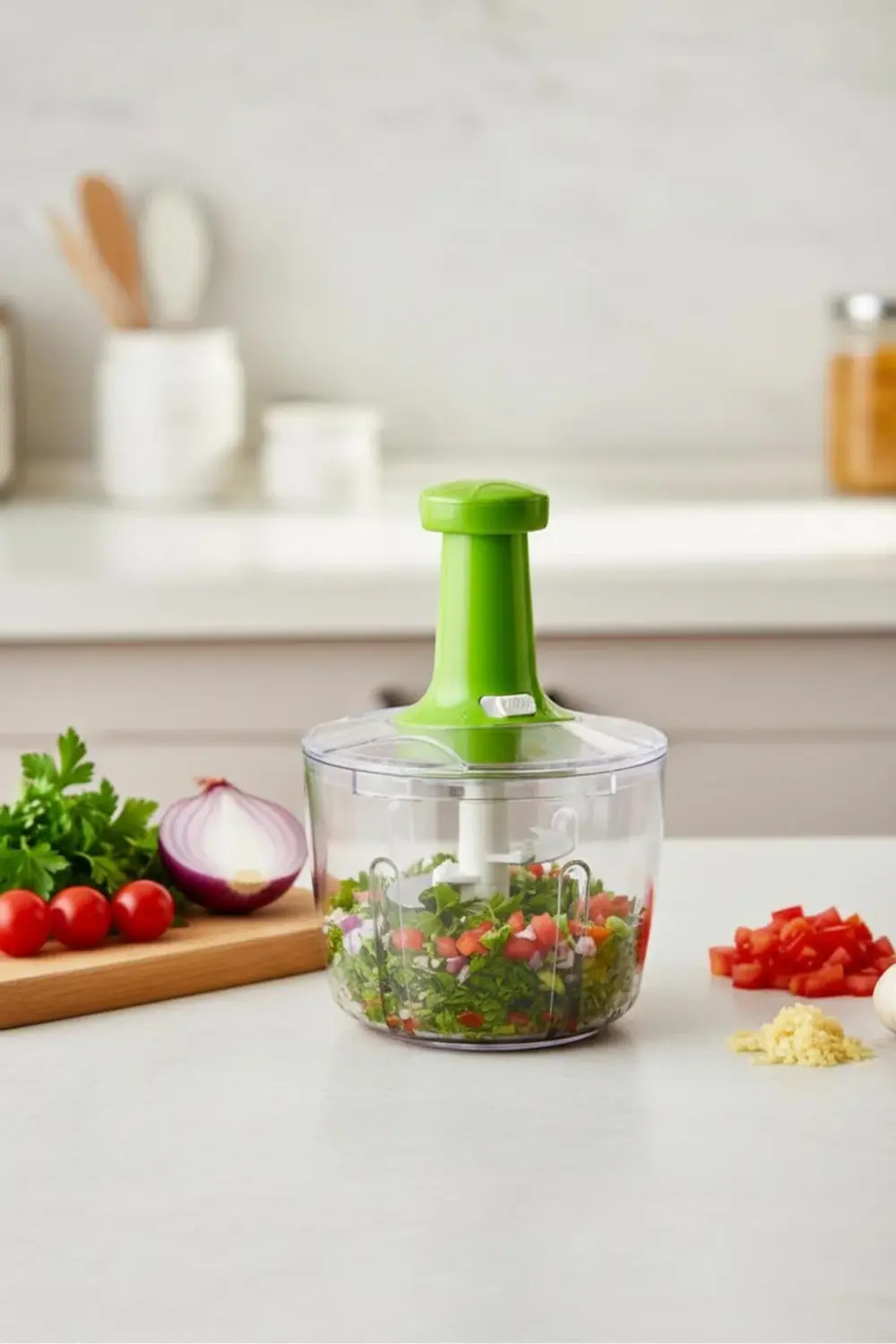 XXL Basmali El Rondosu Sebze Meyve Doğrayıcı 2,5 Lt 2 Parça