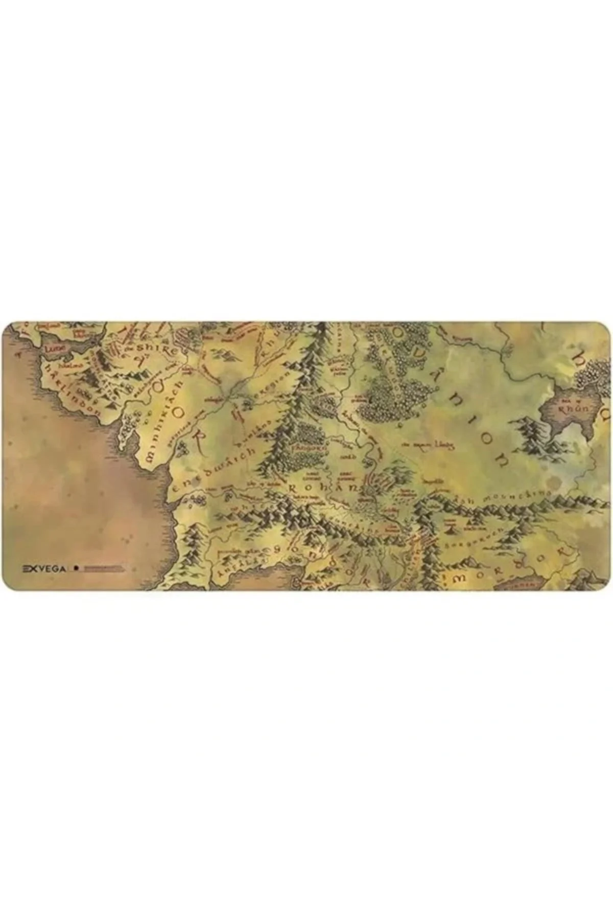Xxl Profesyonel Mouse Pad 90X40 (Midd Earth Map, The Lord Of The Rings The Fellowship Of The