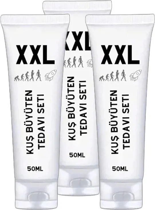 XXLCream Men Erkekler İçin Özel Büyütücü Krem - 3'lü Set (3x50ml)