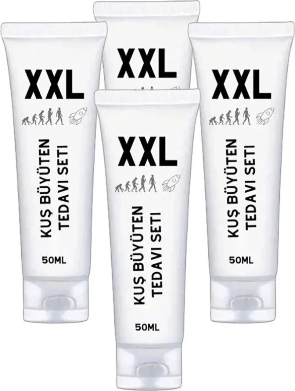 XXLCream Men Erkekler İçin Özel Büyütücü Krem - 4'lü Set (50 ml)