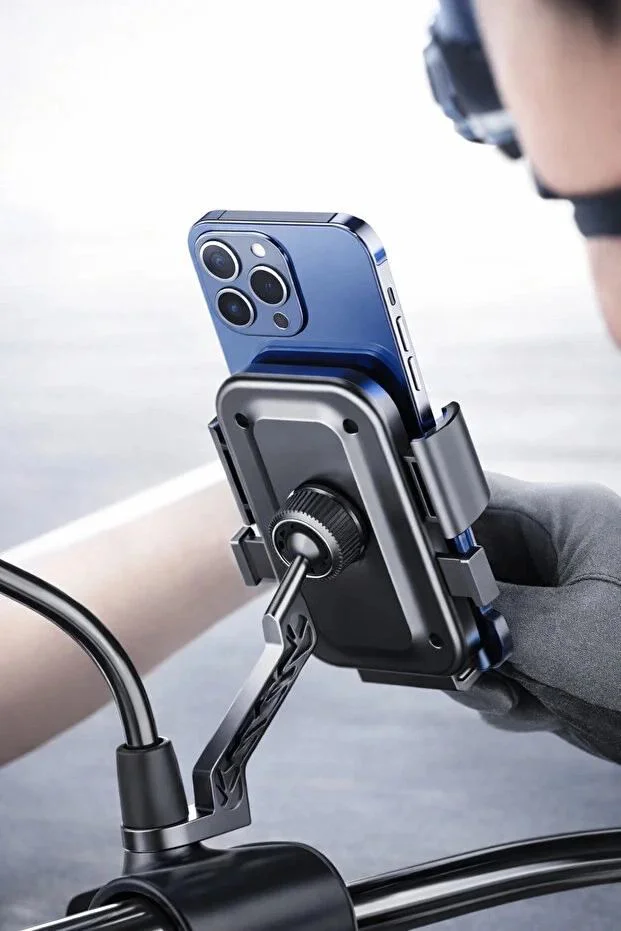 XY-089 Motosiklet ve Bisiklet Ayna Bağlantılı Telefon Tutucu – Sarsıntısız Navigasyon XY-089 Motosiklet ve Bisiklet Ayna Bağlantılı Telefon Tutucu – Sarsıntısız Navigasyon