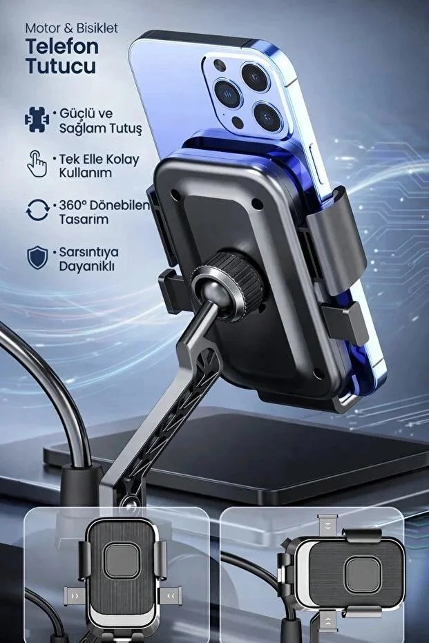XY-089 Motosiklet ve Bisiklet Ayna Bağlantılı Telefon Tutucu – Sarsıntısız Navigasyon XY-089 Motosiklet ve Bisiklet Ayna Bağlantılı Telefon Tutucu – Sarsıntısız Navigasyon