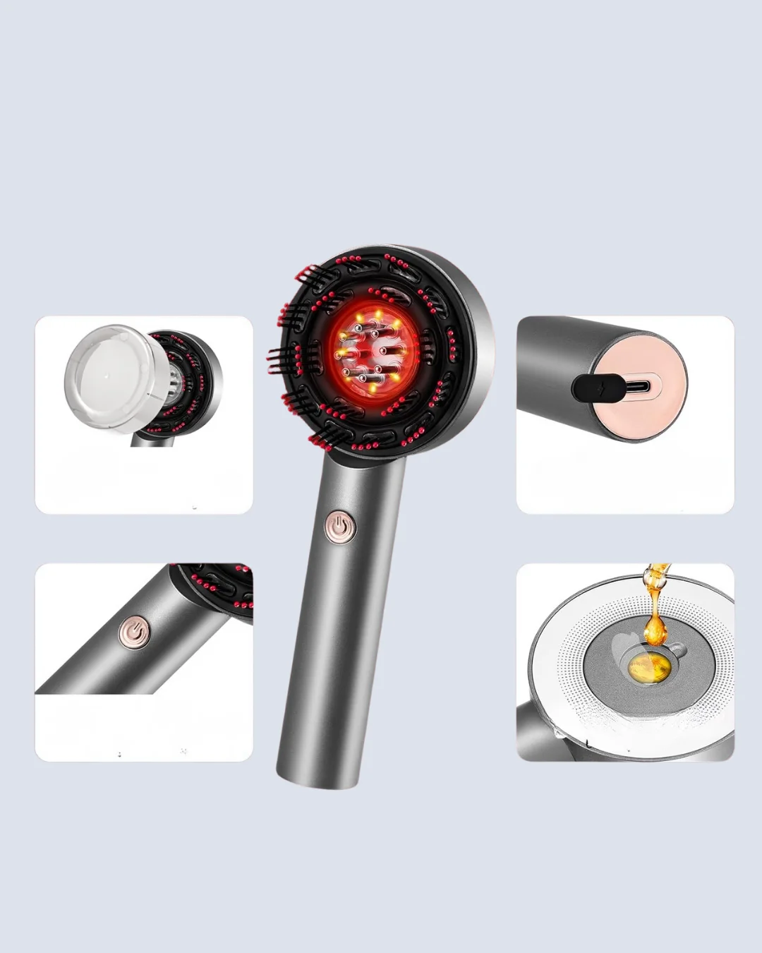 XYT0860 MASAJ BAKIM TARAĞI GRİ