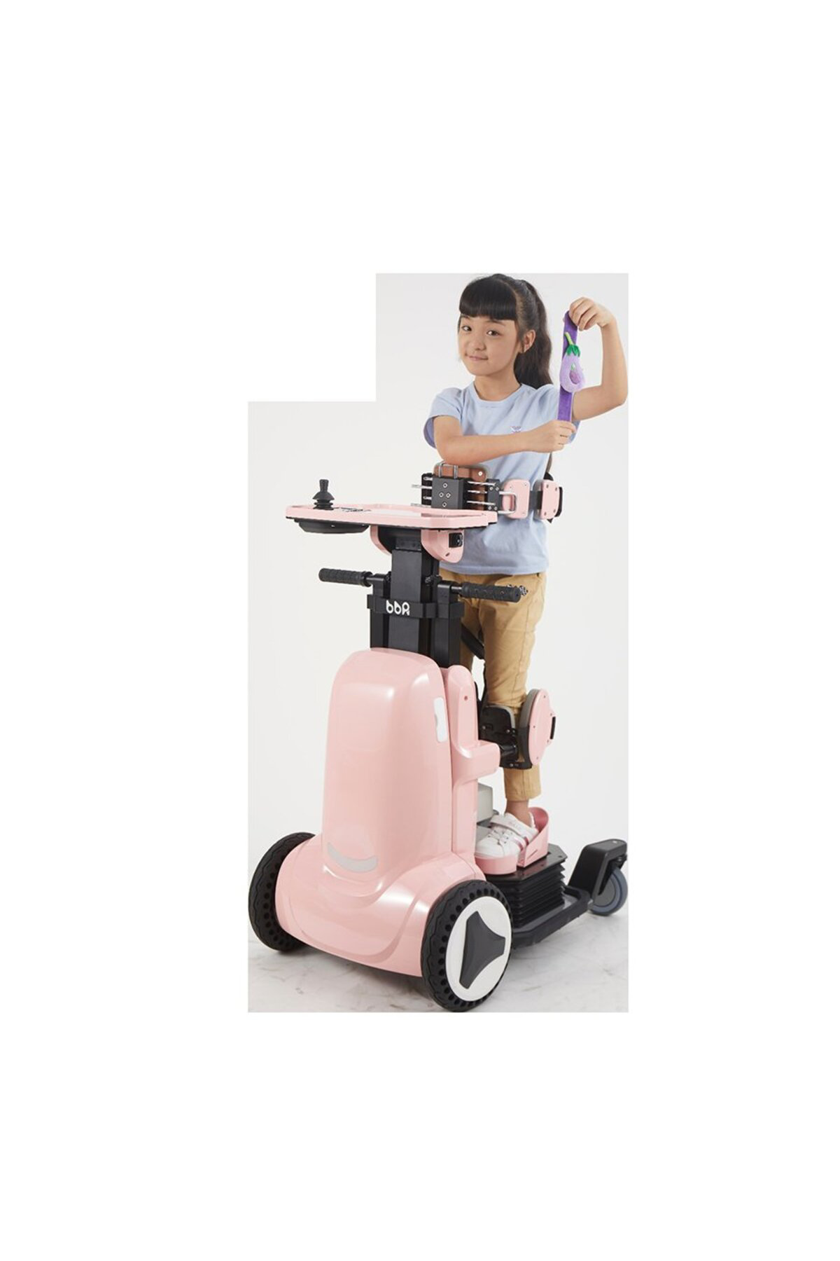 Masmel Xz-Droid P Robooter Pediatrik Akülü Tekerlekli Sandalye Pembe Ren