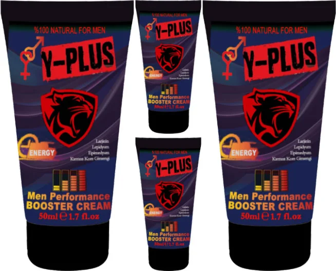Y-Plus Cream Erkek Kremi 50ml 4'lü Set - Katılık ve Hareketlilik İçin