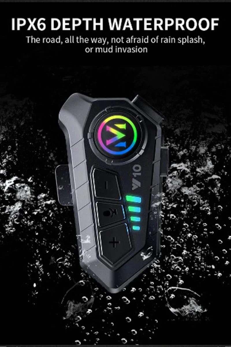 Y10 Bluetooth Kask Kulaklık - IPX6 Su Geçirmez Motosiklet Intercom Sistemi Fiyatı, Yorumları ve Özellikleri