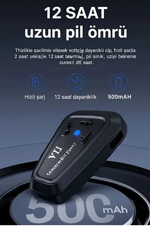 Y11 Motosiklet Bluetooth Kulaklık - İntercom IPX6 Su Geçirmez BT 5.3 Fiyatı, Yorumları ve Özellikleri