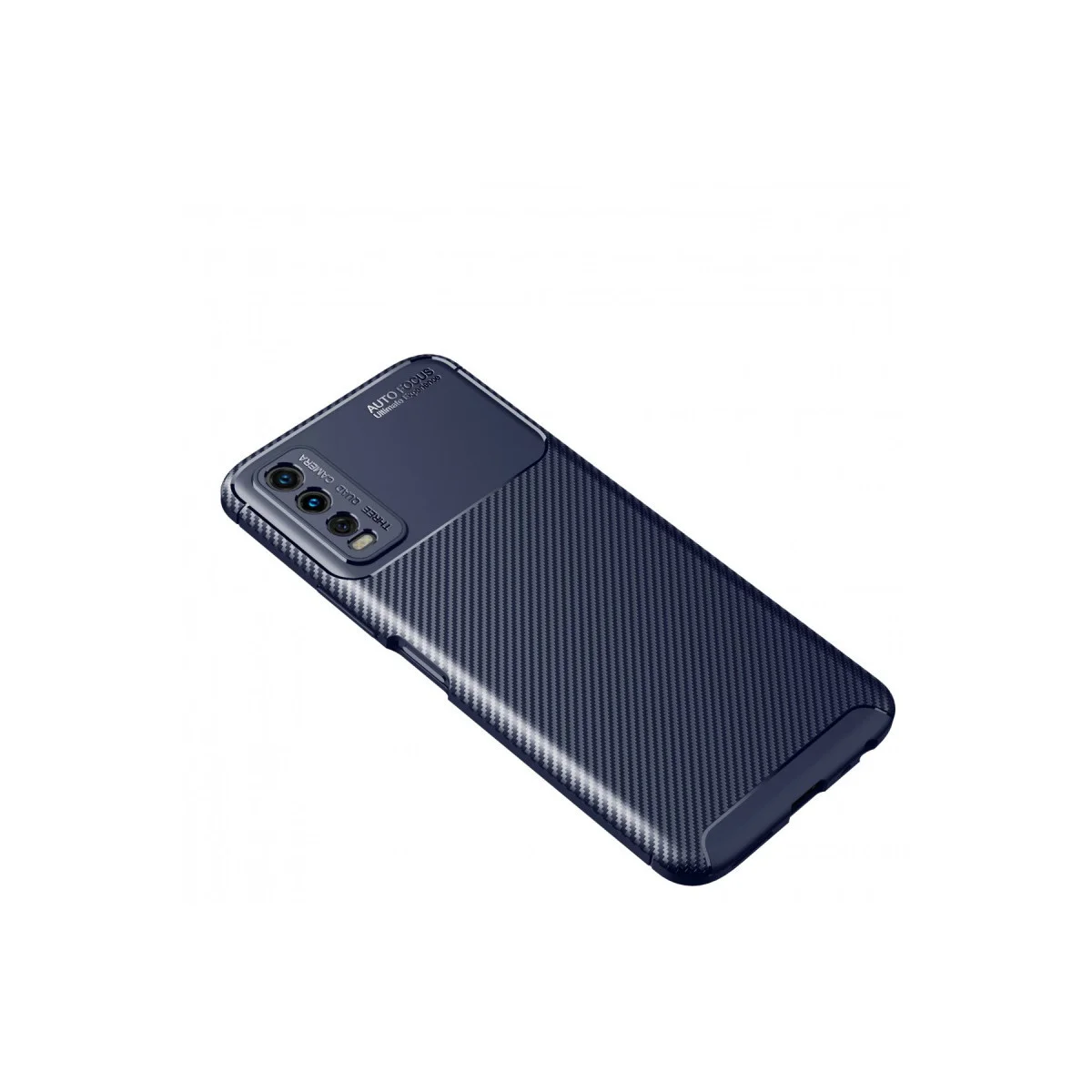 Y11S Kılıf Auto Focus Karbon Kapak - Lacivert