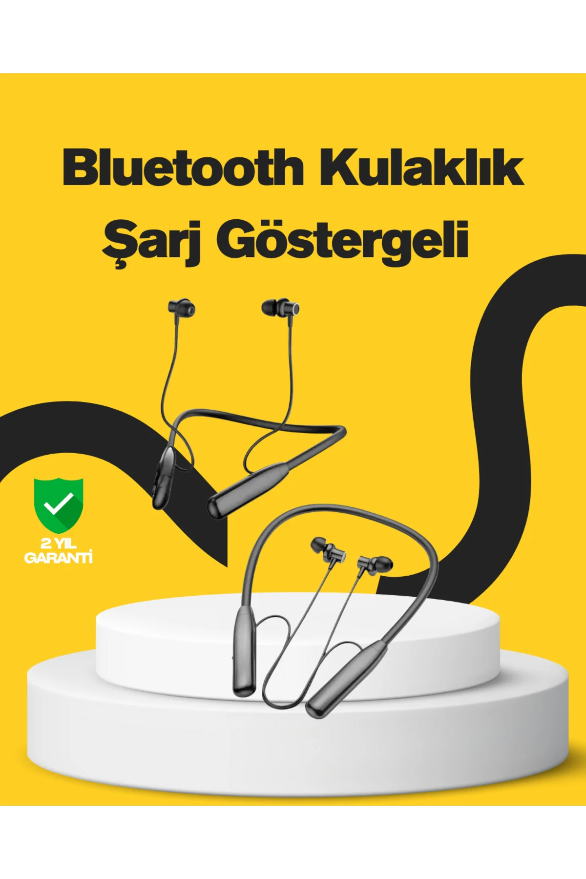 Y12 Bluetooth Boyun Bantlı Kulaklık – 100 Saat Pil, Bluetooth 5.3