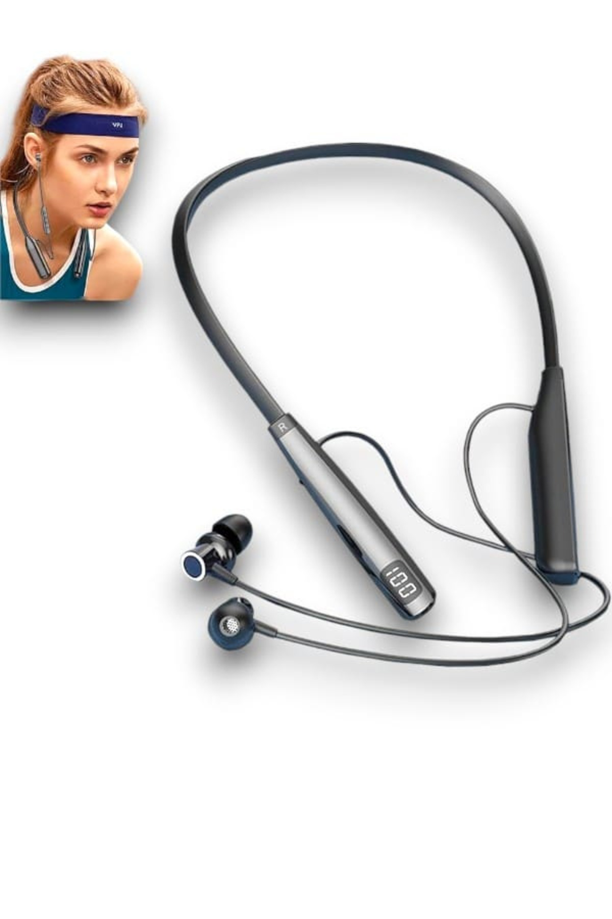 Y12 KABLOLU KULAKİÇİ SİLİKONLU BLUETOOTH KULAKLIK