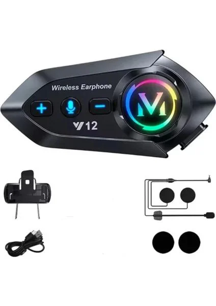 Y12 RGB Modlu Bluetooth 5.3 Motor Kask Kulaklık – Su Geçirmez Intercom Fiyatı, Yorumları ve Özellikleri