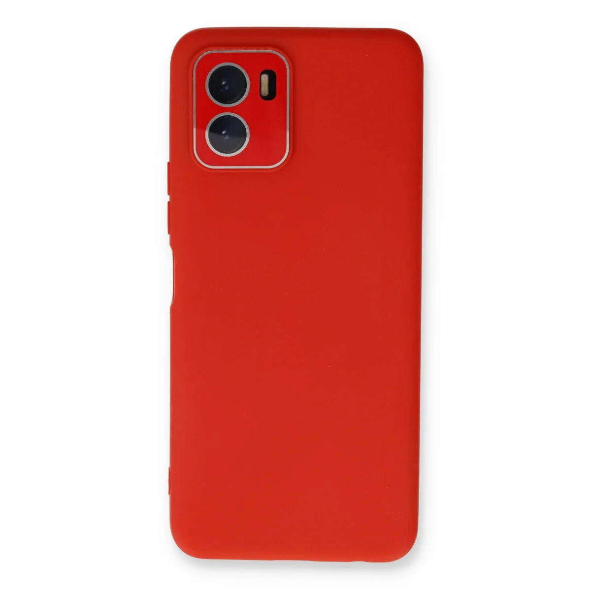 Y15S Lansman Glass Kılıf - Kırmızı TPU Yumuşak Telefon Kılıfı