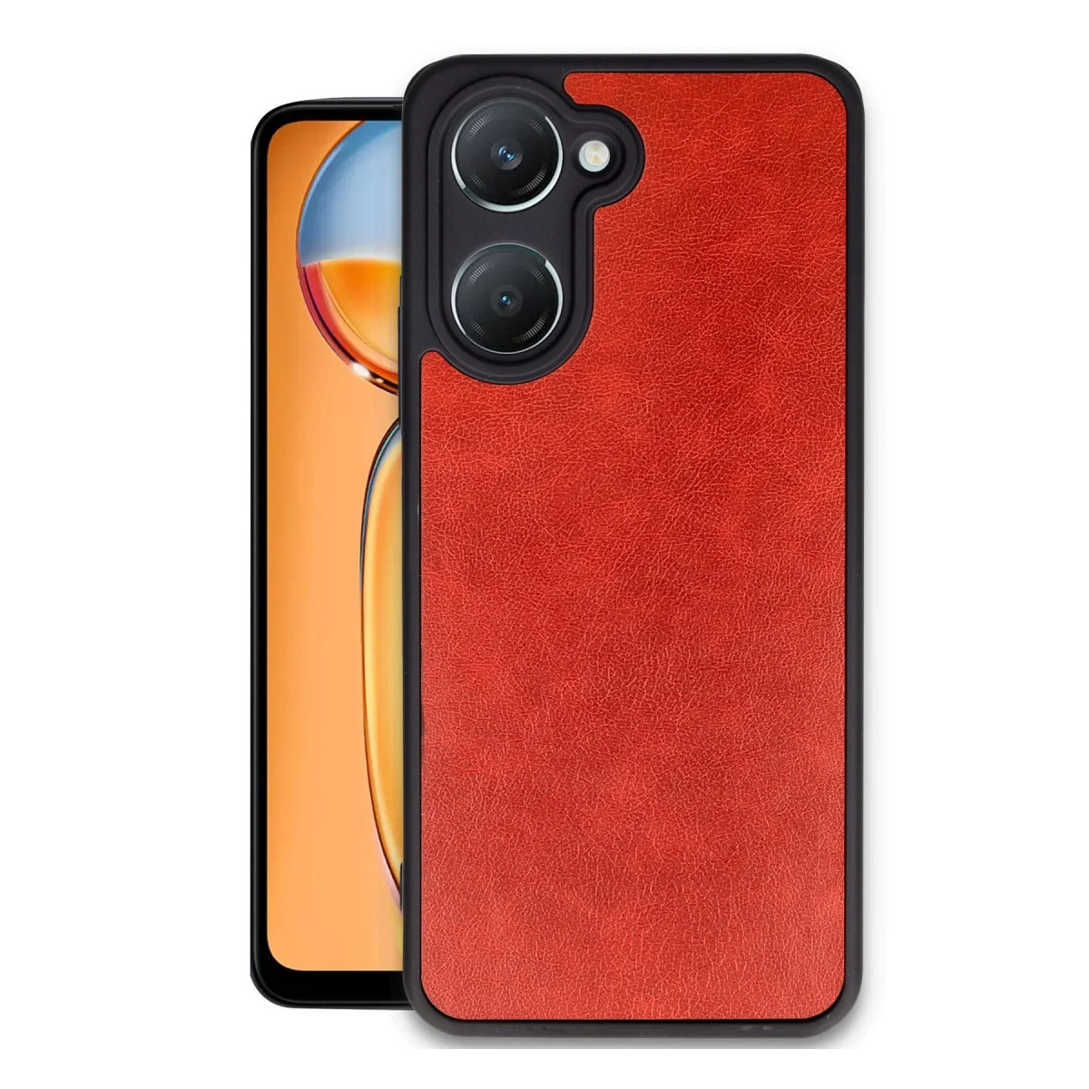 Y18 Aras Deri Kapak - Kırmızı Premium Telefon Kılıfı ve 360° Koruma