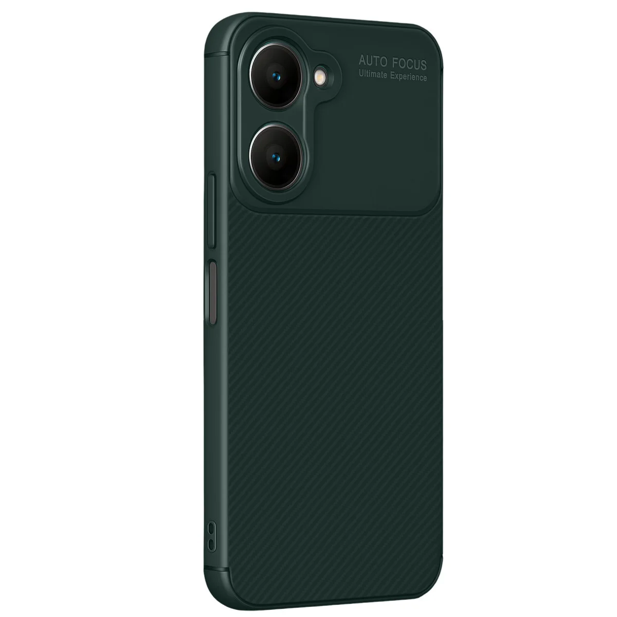 Y18 Auto Focus Karbon Kapak - Koyu Yeşil Kılıf ve Koruma