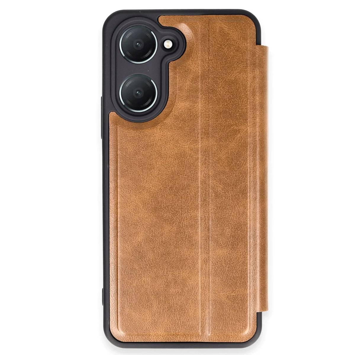Y18 Kılıf Flip Cover - Taba - Ekran Koruma ve Şık Tasarım