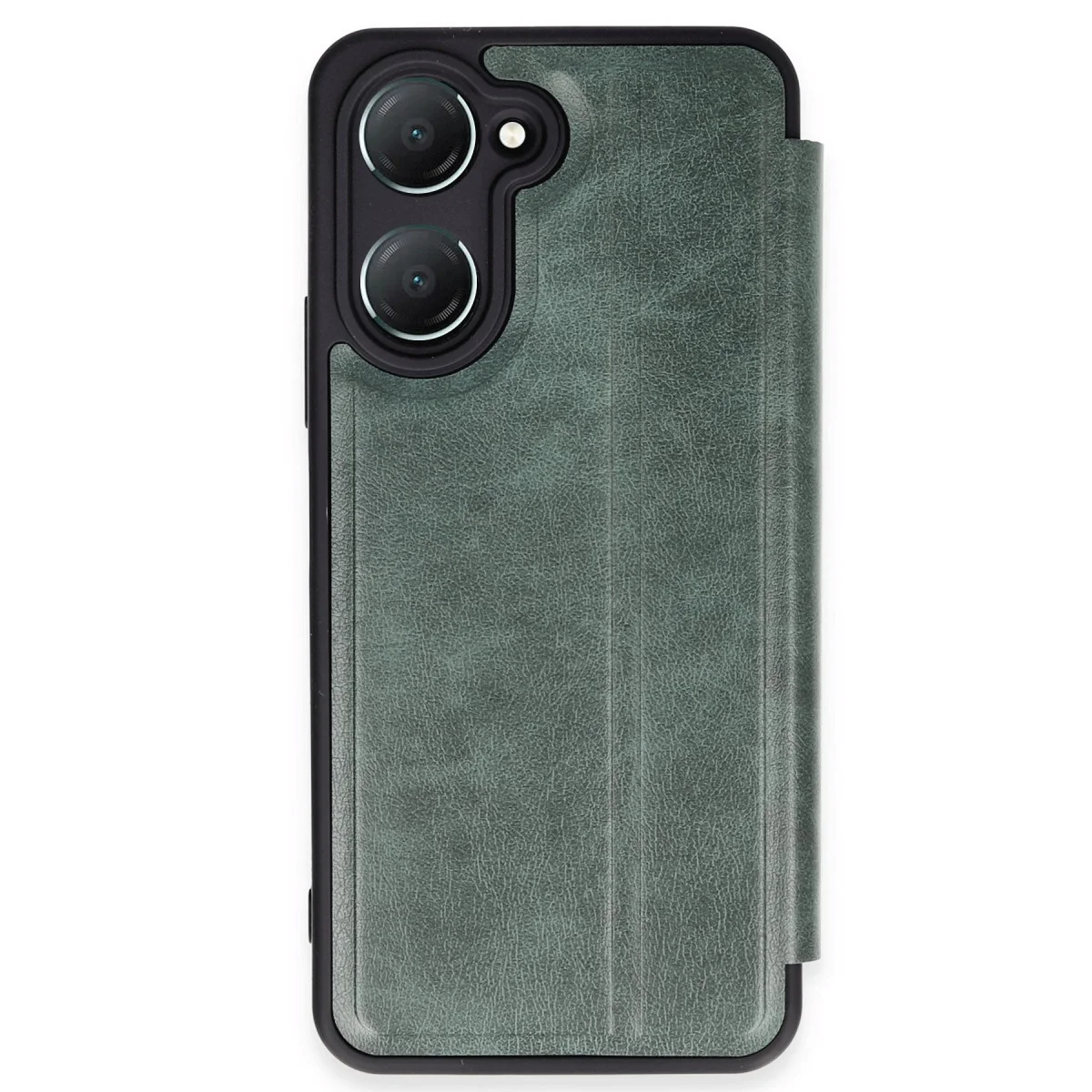 Y18 Kılıf Flip Cover Koyu Yeşil - Şık Tasarım ve Kapsamlı Korumalı Telefon Kılıfı