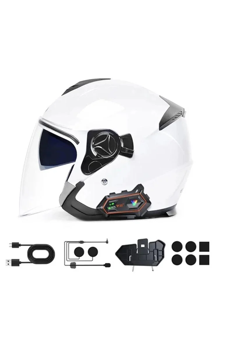 Y20 2 Kişilik 1000m Telsiz Kask İnterkom – Bluetooth 5.0, IPX6 Su Geçirmez, Fenerli Fiyatı, Yorumları ve Özellikleri