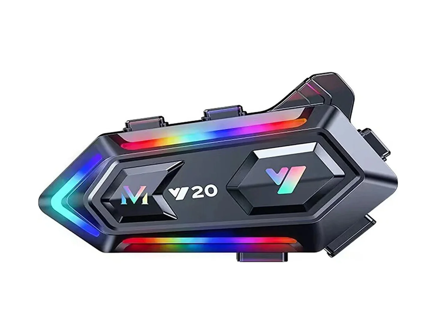Y20 Motor Kurye Kask Kulaklık Rgb Modlu Bluetooth Motosiklet Kula