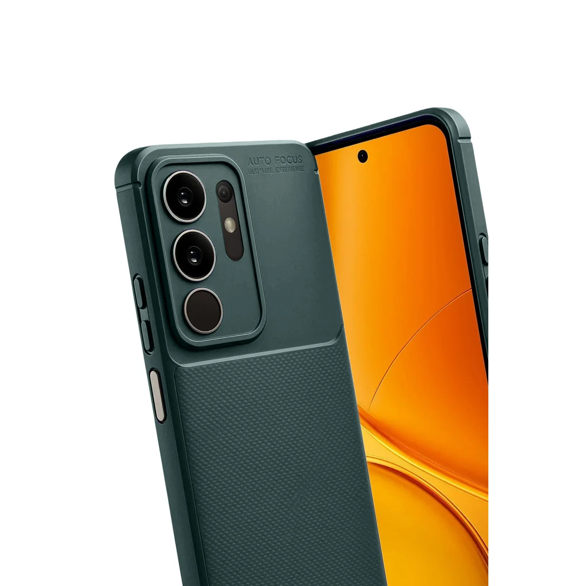 Y29 4G Auto Focus Karbon Kapak - Koyu Yeşil & Premium Koruma
