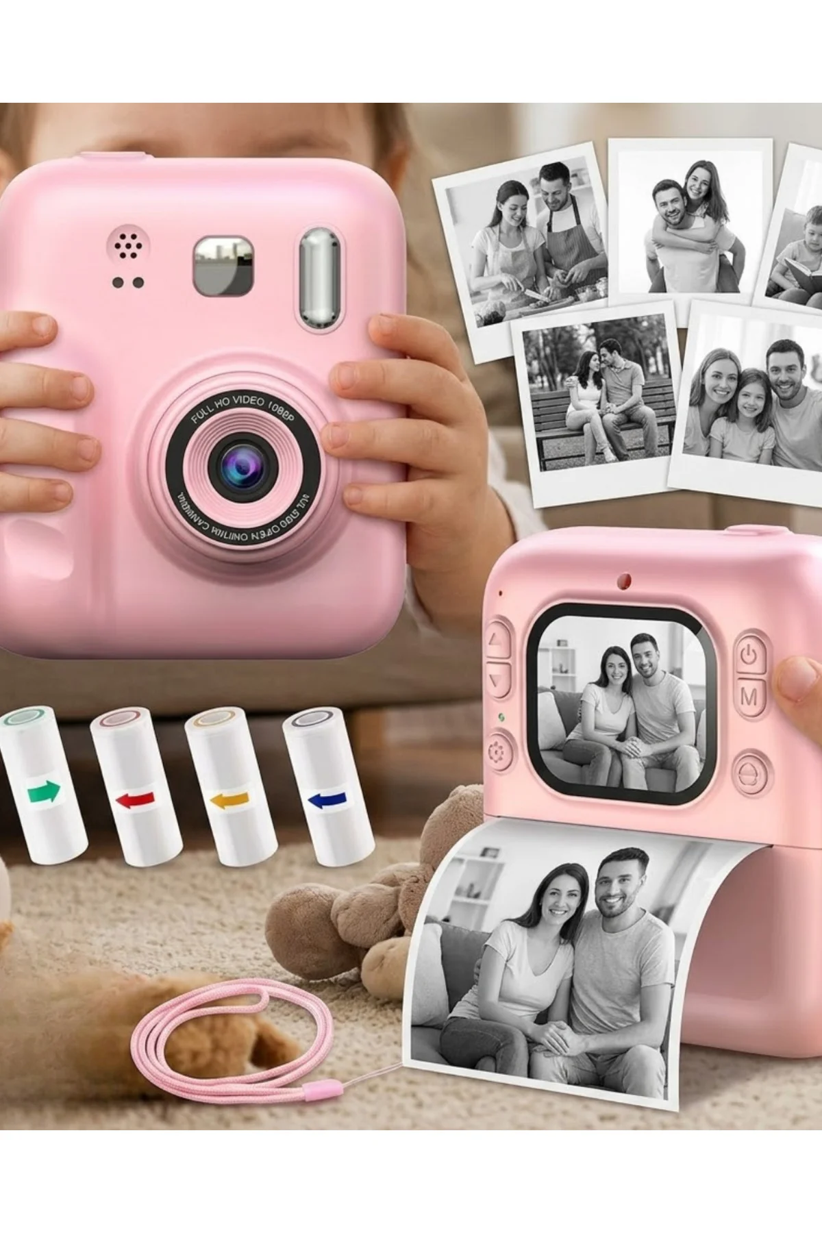 Y300H PRİNTER KAMERA PEMBE