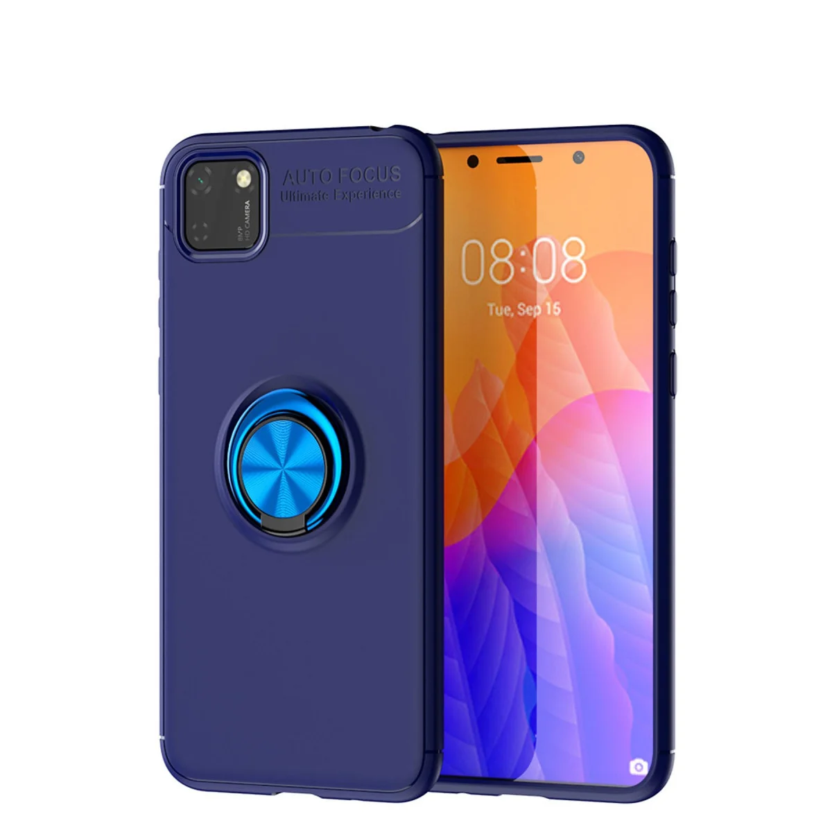 Y5P Kılıf Range Yüzüklü Silikon - Mavi ve 360 Dönüşlü Korumalı Telefon Kılıfı Fiyatı, Yorumları ve Özellikleri