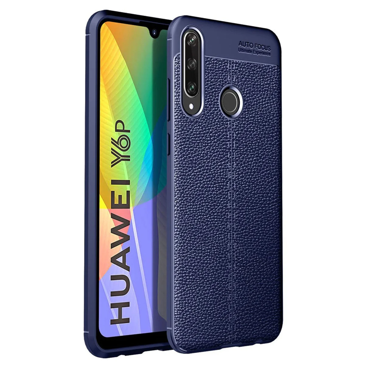 Y6P Auto Focus Kılıf - Premium TPU Deri Dokulu Kılıf - Günlük Koruması