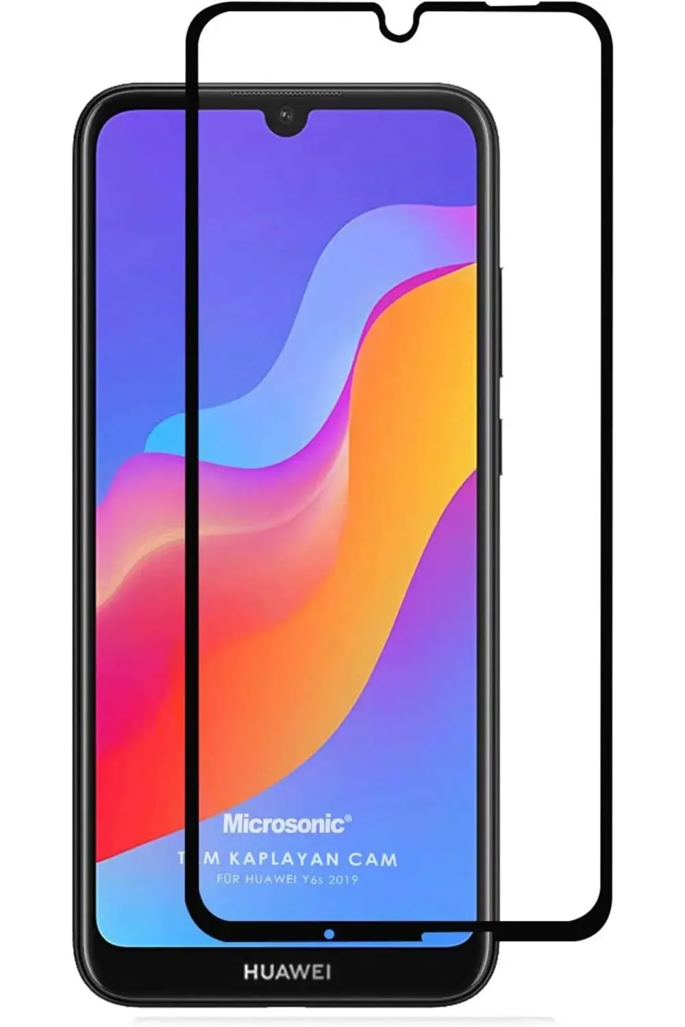 Y6s 2019 Tam Kaplayan Temperli Cam Ekran Siyah 1200752