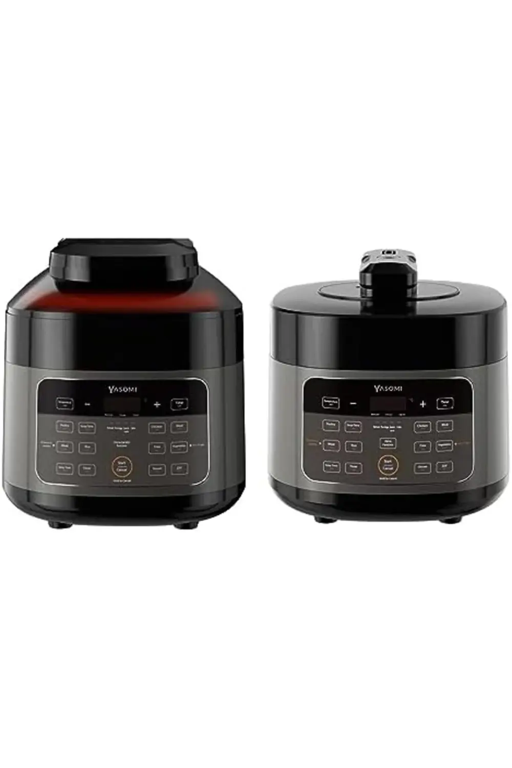 Y85 Multi 2 si 1 Arada Airfryer Fritöz ve Elektrikli Düdüklü Tenc