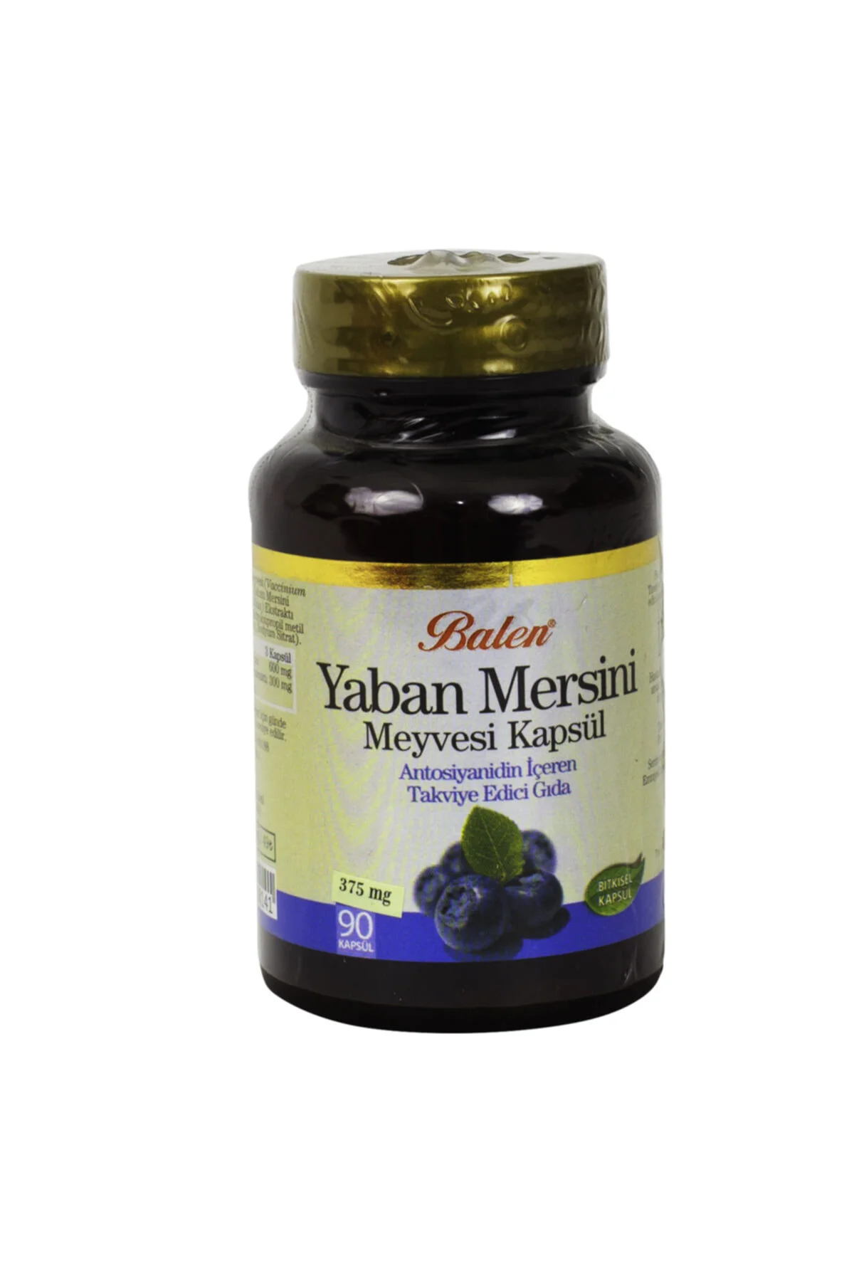 Yaban Mersini Meyvesi Kapsül 375 Mg X 90 Kapsül