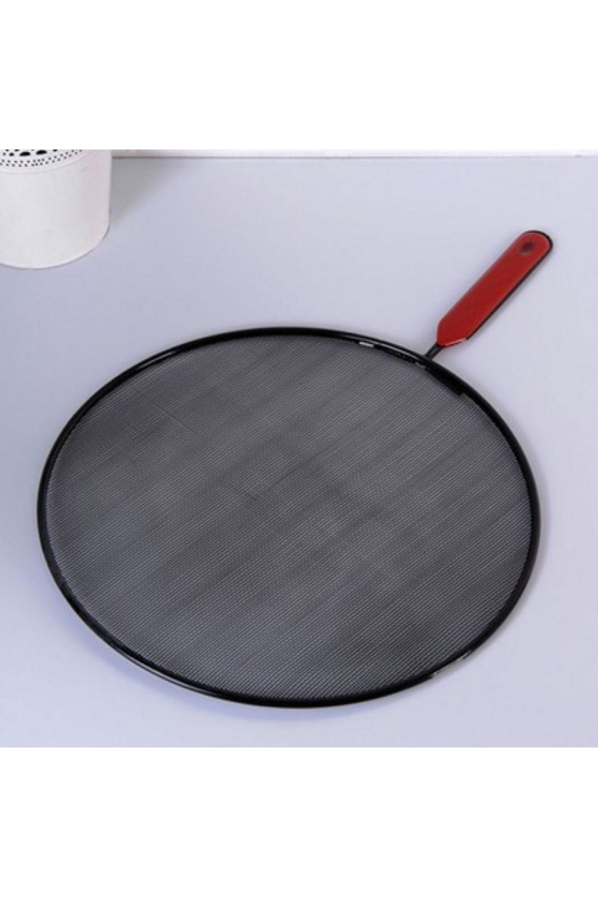 Ardenavm Yağ Sıçratmayan Tava Tencere Kapağı Metal Siyah Telli Sıçratmaz 2
