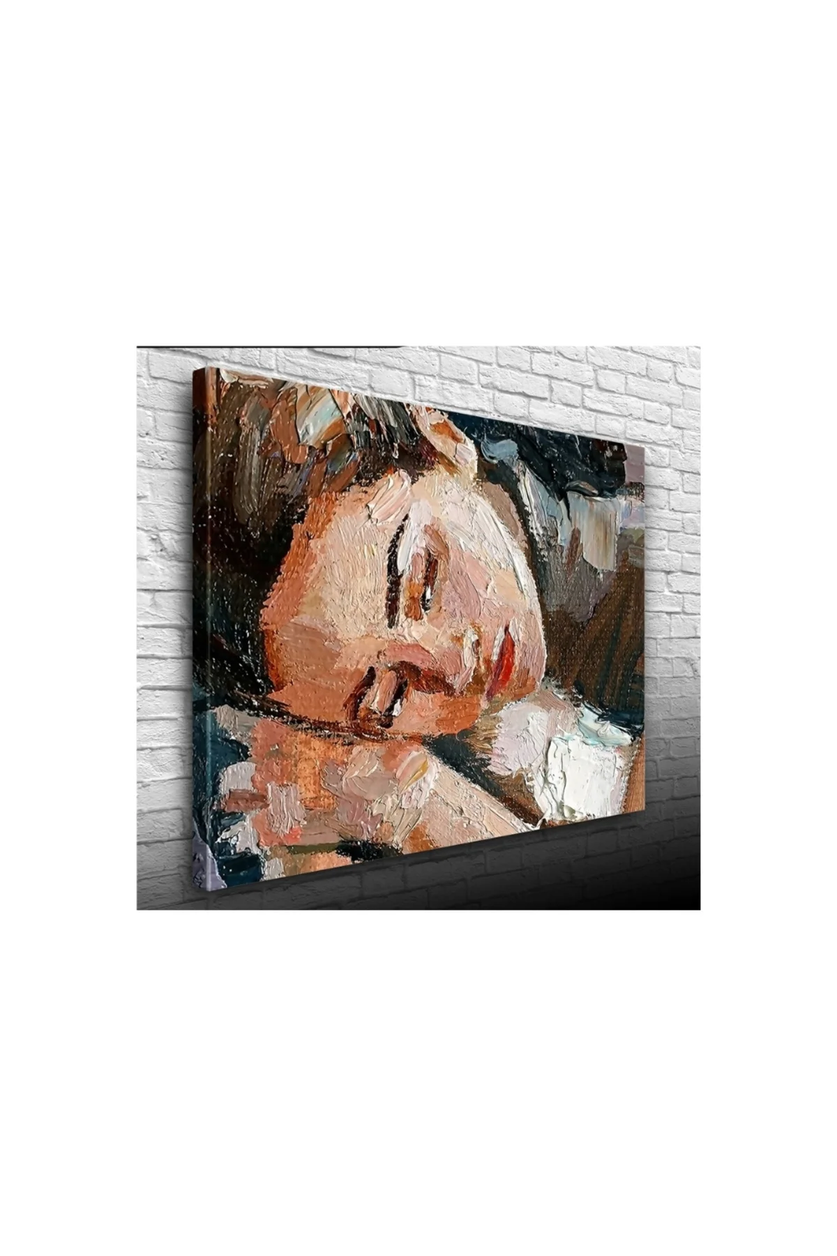 Yağlı Boya Kadın Portresi Kanvas Tablo 50 x 70