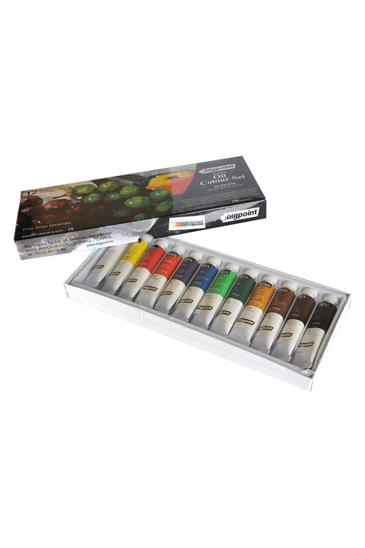 Bigpoint Yağlı Boya Seti 12 Renk 12 Ml