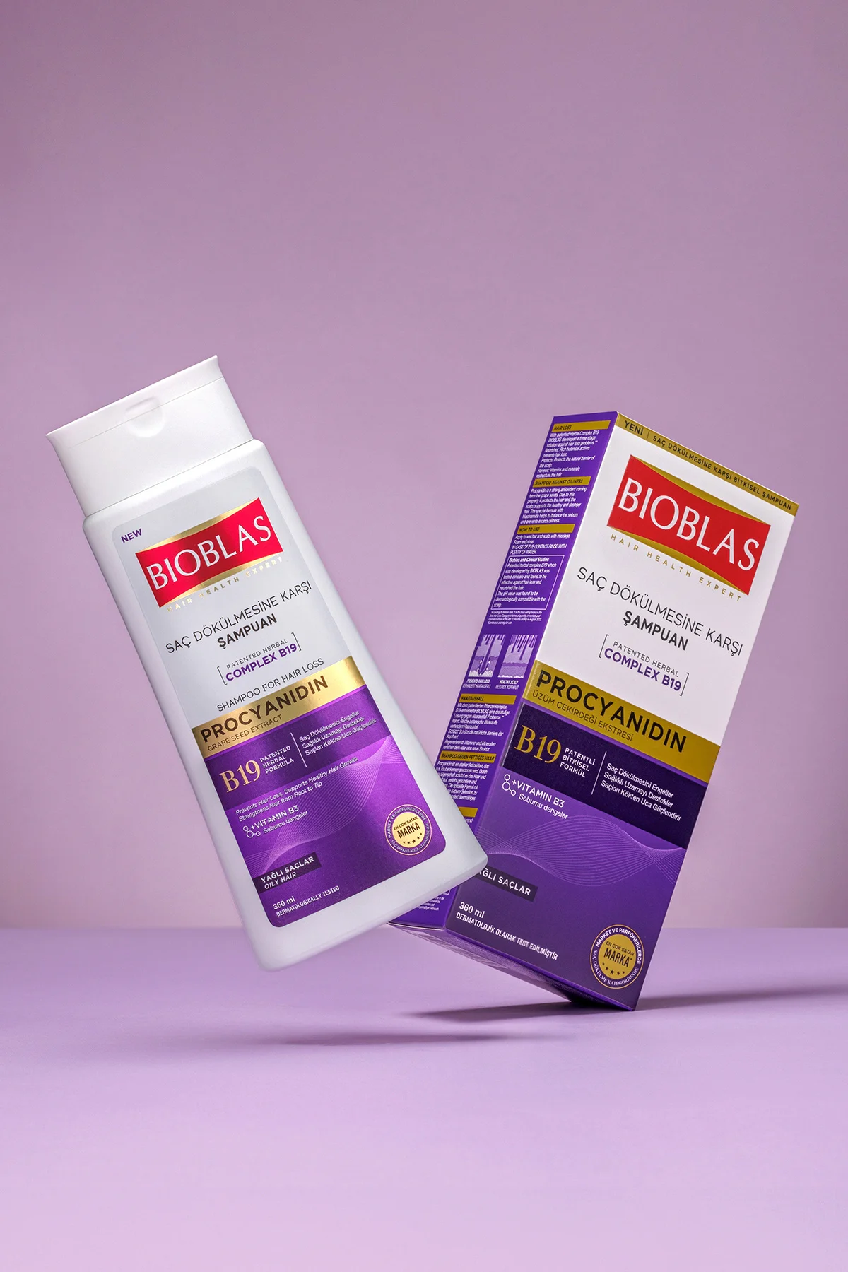 Yağlı Saçlar İçin Şampuan 360 Ml - Saç Dökülmesine & Yağlanmaya K