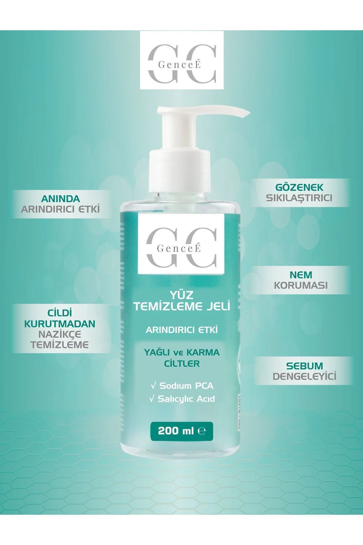 Yağlı Ve Karma Ciltler için Siyah Nokta, Akne ve Leke Karşıtı, Sebum Dengeleyici Yüz Temizleme Jeli - Görsel 2