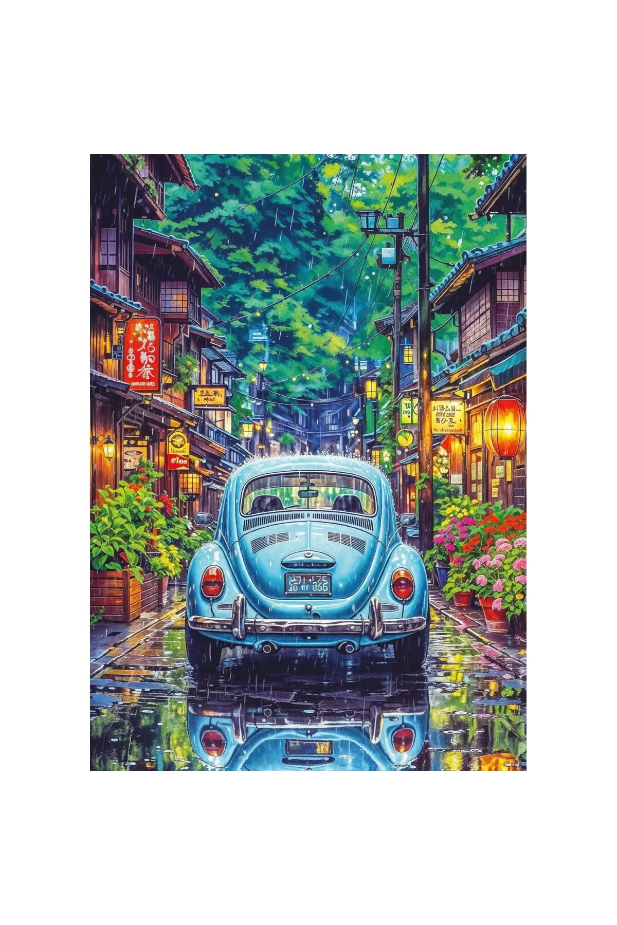 Yağmur Altında Tokyo 500 Parça Puzzle