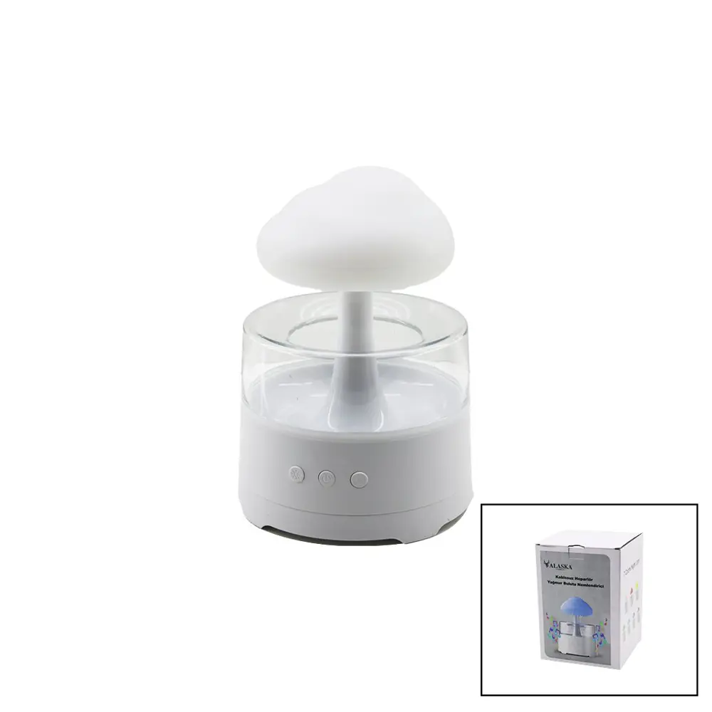 YAĞMUR BULUTU - BT SPEKAER HOPARLÖR 300ML USB ŞARJLI - RENKLİ LED
