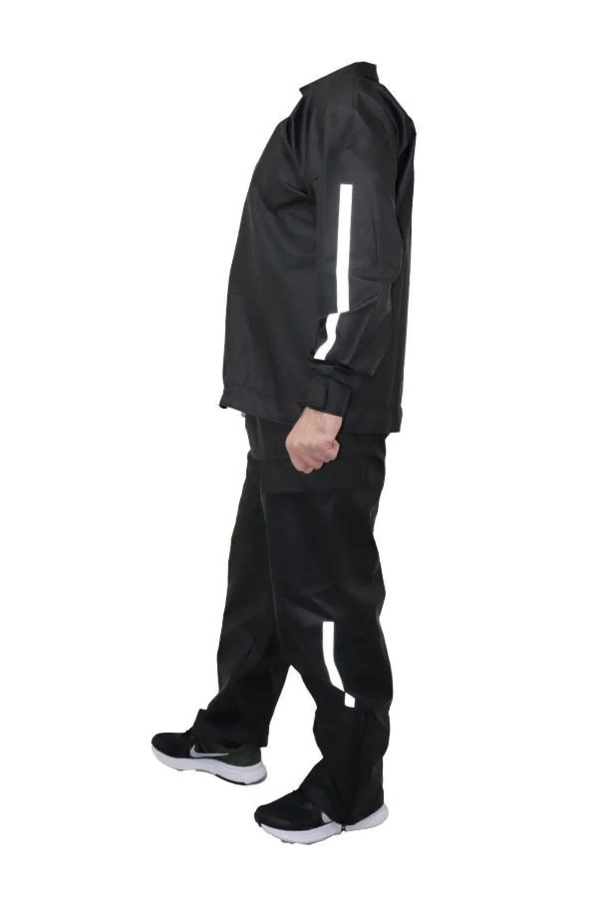 Yağmurluk Takım (Bahçıvan Tipi Askılı Pantolon Ve Mont) - Siyah