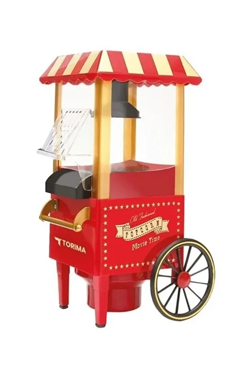 Yağsız Mısır Patlatma Popcorn Makinesi Kırmızı Yağsız Mısır Patlatma Popcorn Makinesi Kırmızı