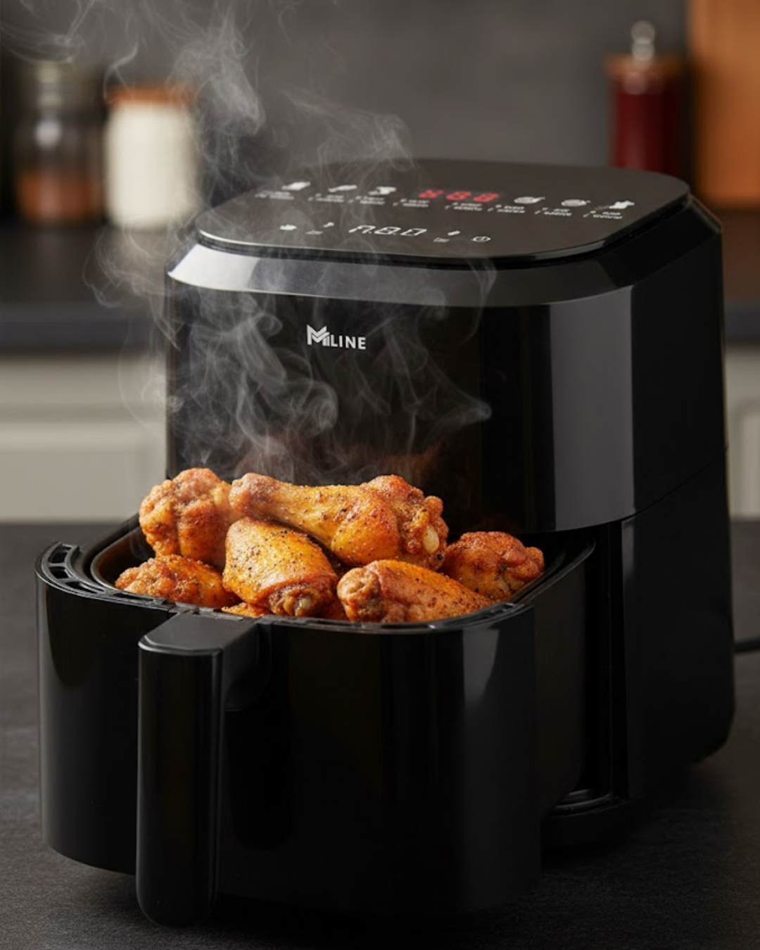 Yağsız Pişirme Teknolojili 4L Cam Hazneli Dokunmatik Airfryer 136