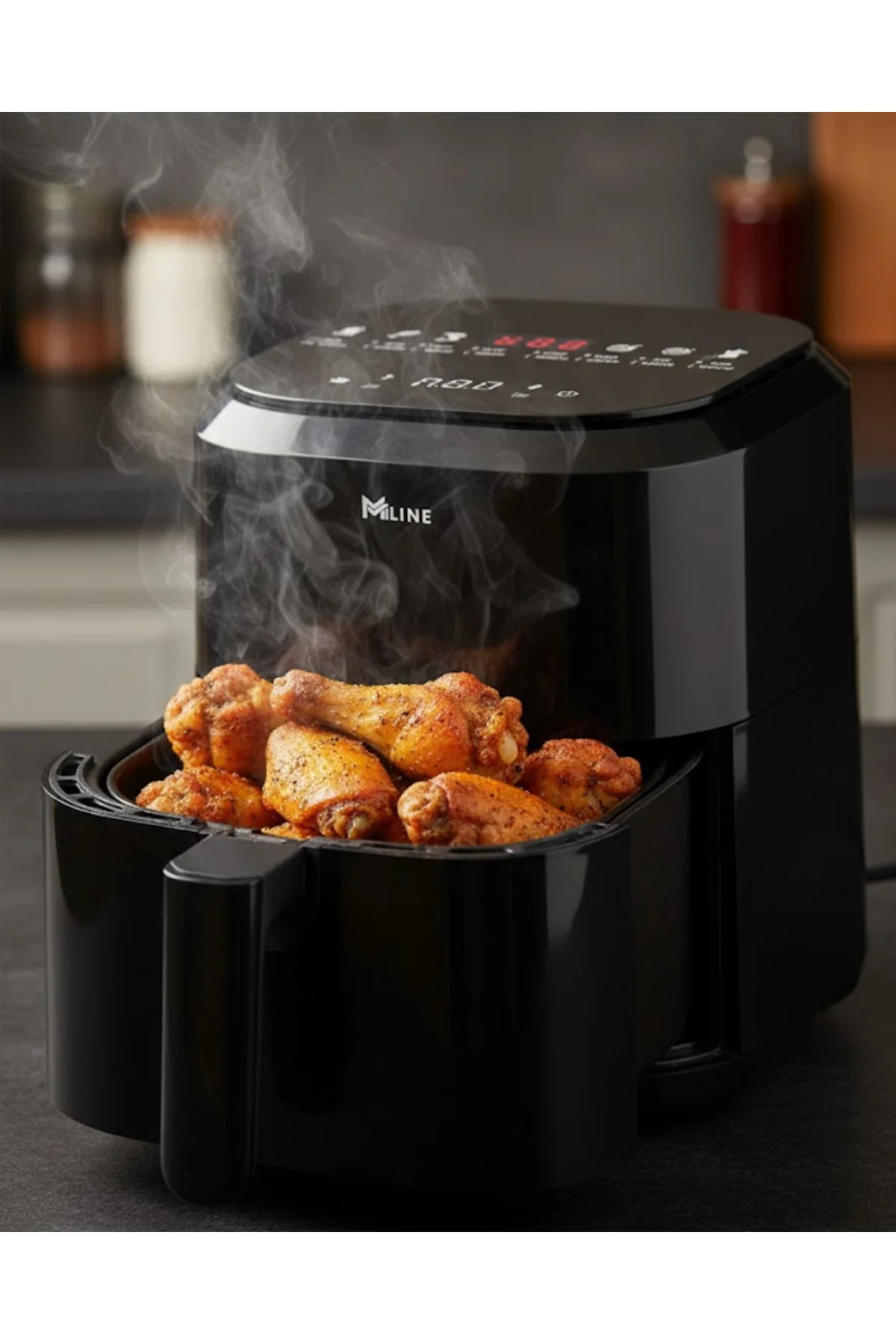 Yağsız Pişirme Teknolojili 4L Cam Hazneli Dokunmatik Airfryer 136