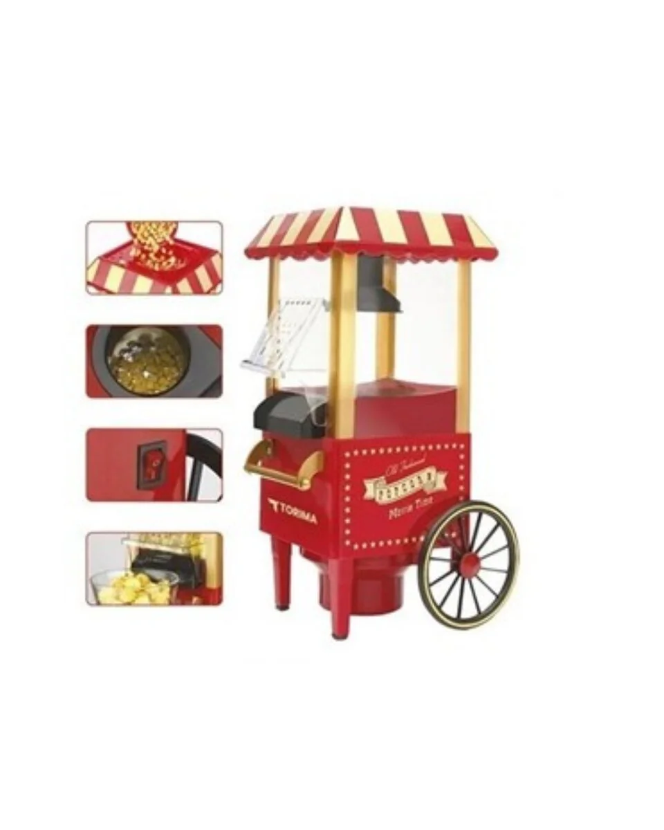 Yağsız Popcorn Makinesi Hızlı Sıcak Hava Mısır Patlatıcı Ev Tipi Kullanım