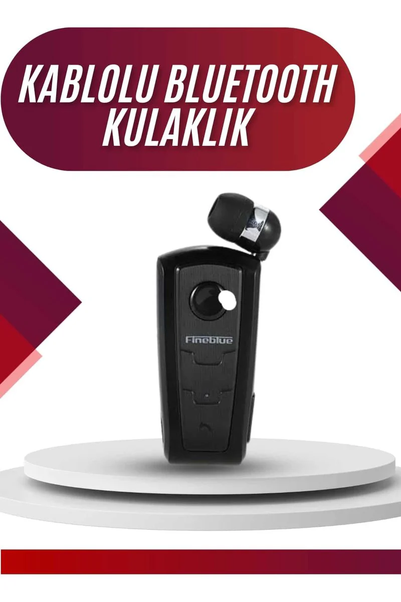 Yaka Kulaklığı Android Tüm Cep Telefonlarına Uyumlu Mikrofonlu Titreşimli Makaralı - Bluetooth ve 6 Saat Pil Ömrü