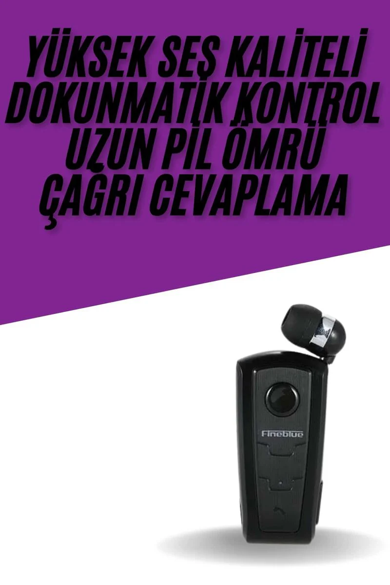 Yaka Kulaklığı Android Tüm Cep Telefonlarına Uyumlu Mikrofonlu Titreşimli Makaralı - Bluetooth ve 6 Saat Pil Ömrü