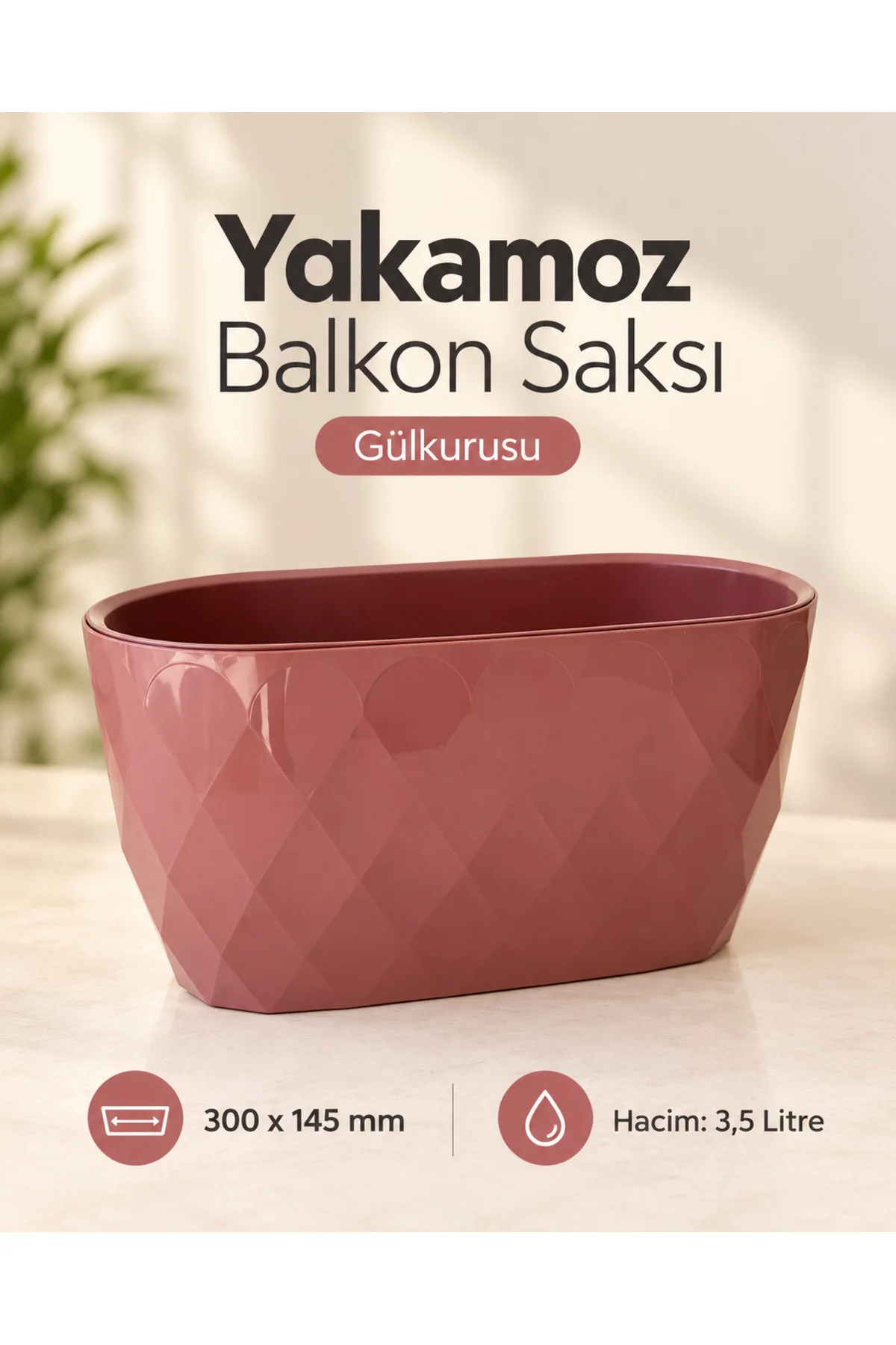Yakamoz Balkon Saksı Yakamoz Balkon Saksı