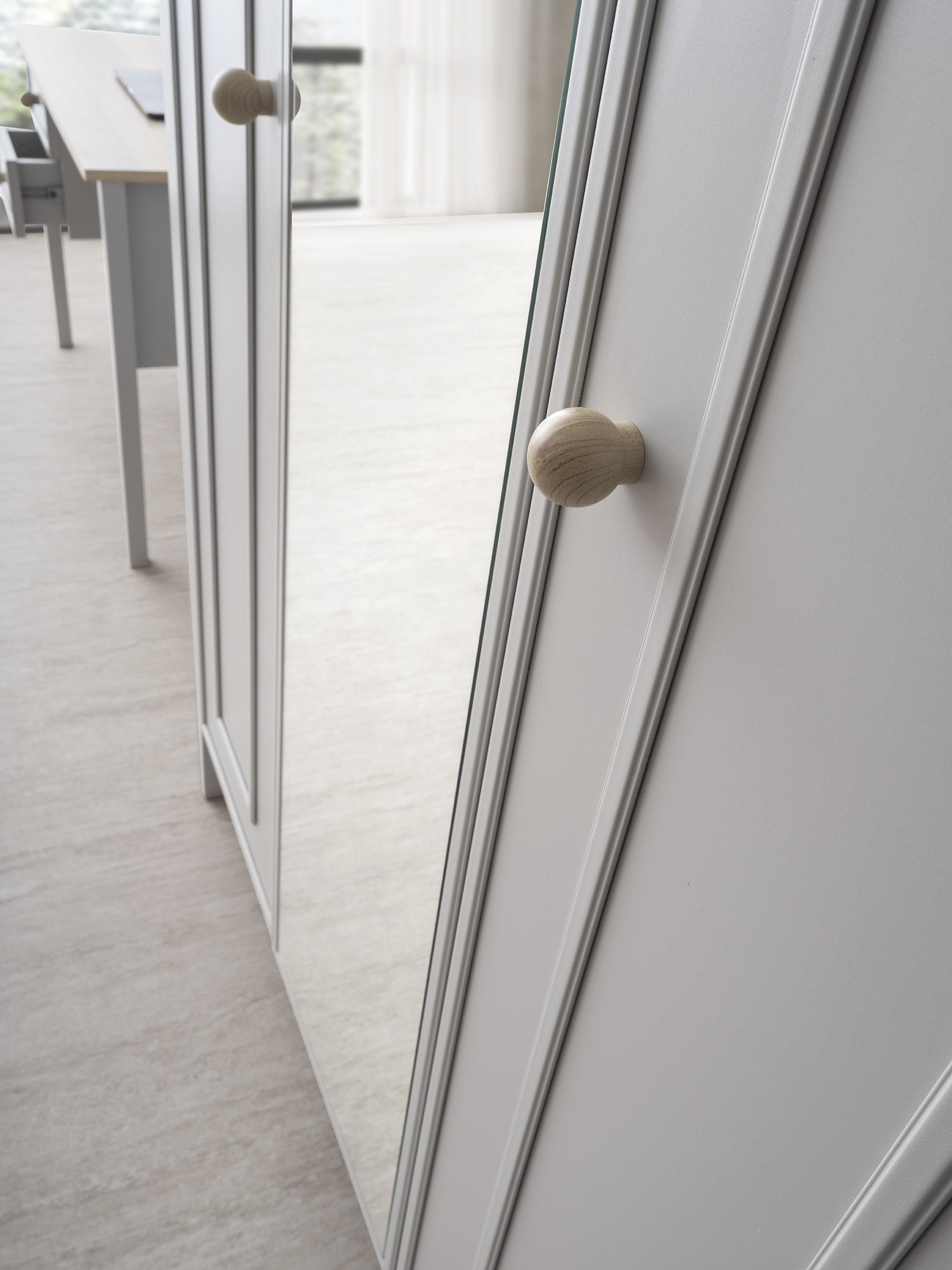 Erezogulları Mobilya Yakamoz Sis Gri 3 Kapaklı Elbise Dolabı Gardırop 133X56x201cm